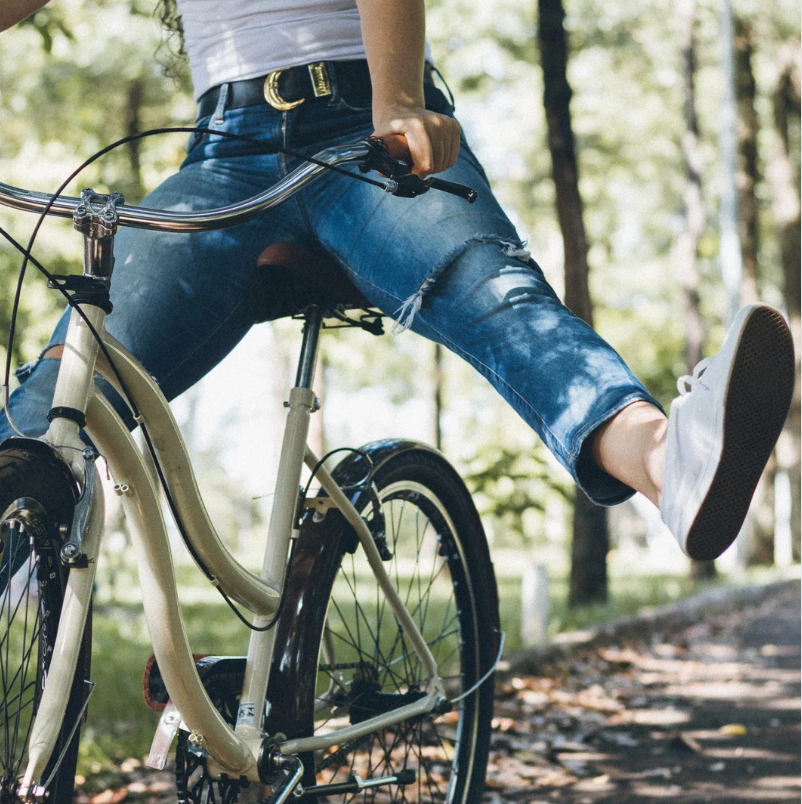 Woman on Bike